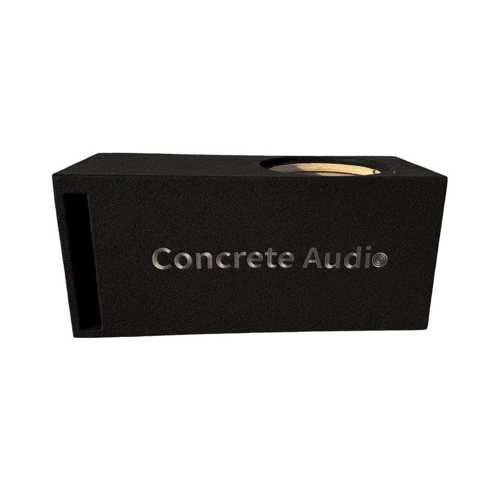 Concrete Audio Ported 12″ Subwoofer Enclosure – Birch Wood Hatchback Box