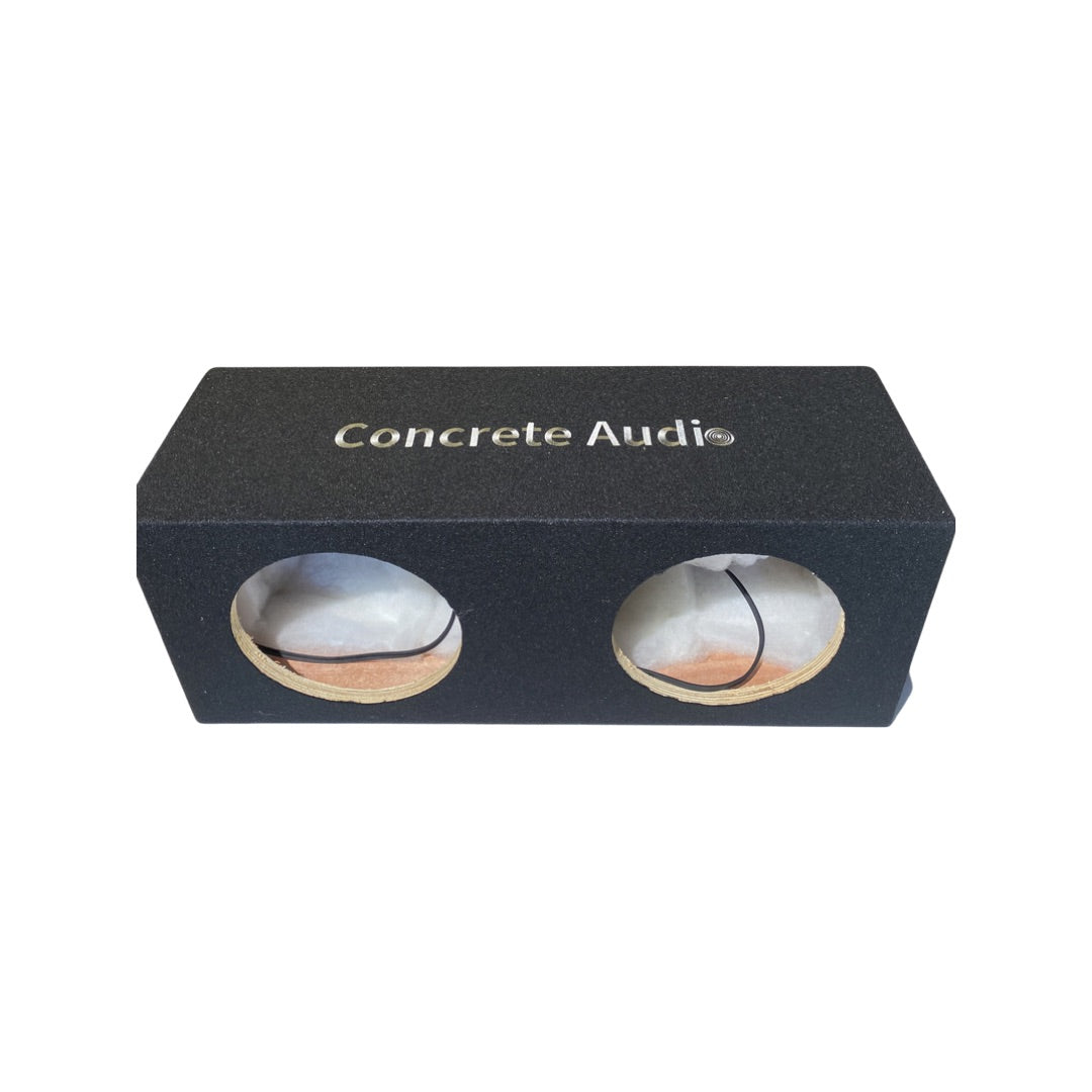 Concrete Audio Sealed Subwoofer Enclosure – 2×10″ Birch Wood Speaker Box
