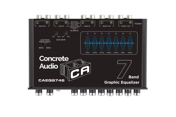 7-Band Graphic Equalizer — 6-Channel RCA Outputs