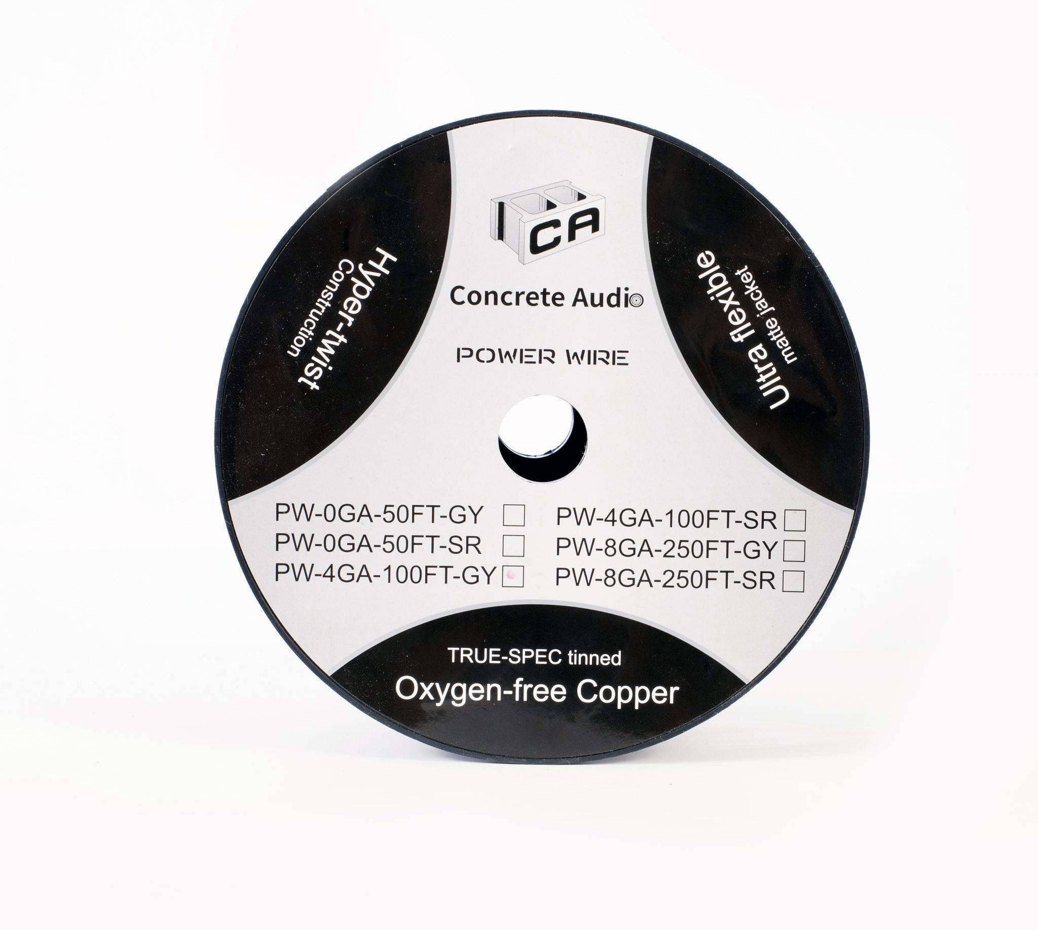 4 GA Power Cable – 100 ft Silver